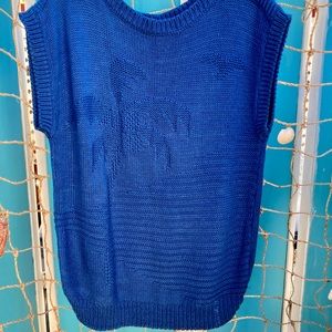 Vintage Women’s Catalina Blue Sweater Vest